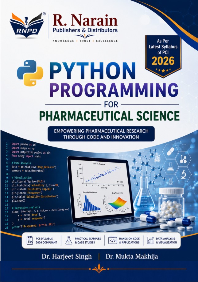 Basics of Python Programming for Pharmaceutical Sciences (E-Book)