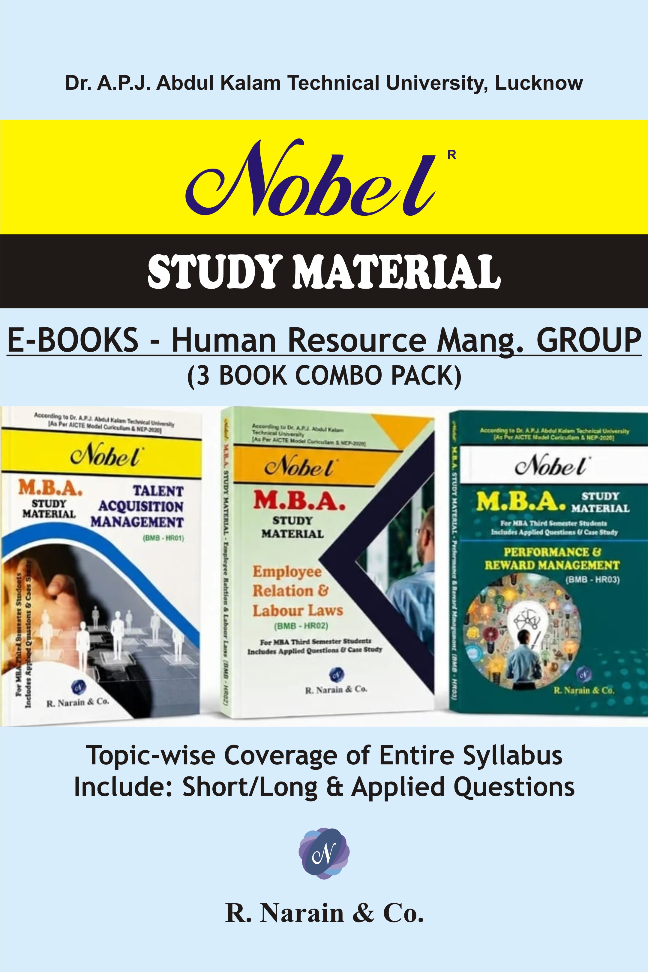 AKTU MBA - IIIrd Sem. HR Group - Nobel S/M [E-Book]