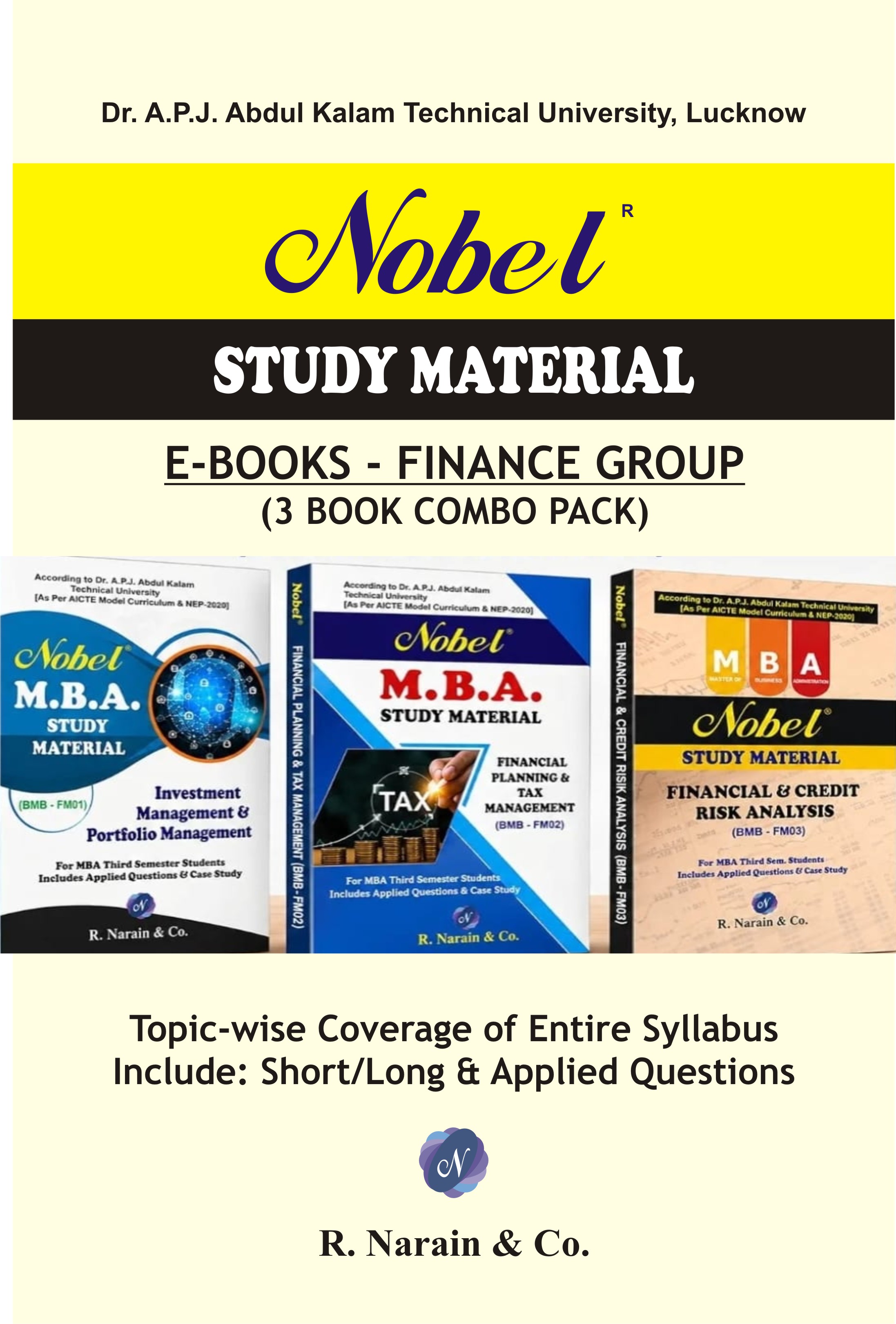 AKTU MBA - IIIrd Sem. Finance Group - Nobel S/M [E-Book]